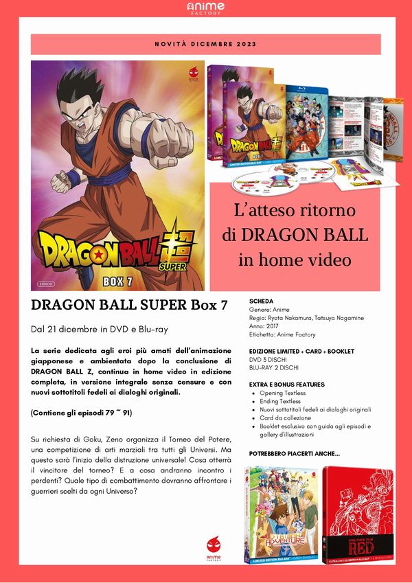 Dragon Ball Super - Box 7 Dragon Ball Super - Box 7